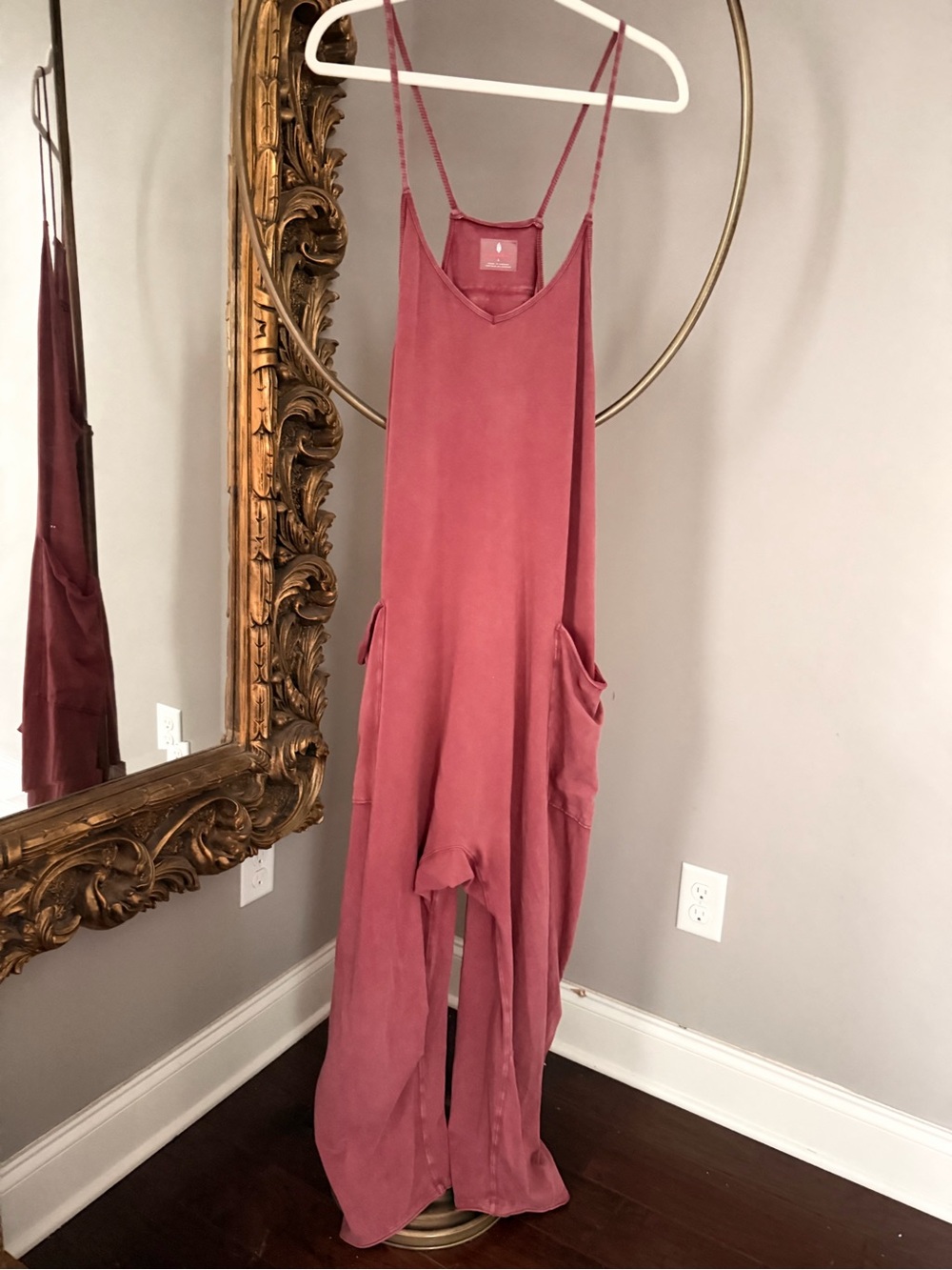 FP Movement by Free People Hot Shot Onesie- Rose Jumpsuit size L